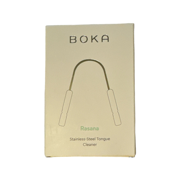 Boka Tongue Cleaner One Size Silver w Dust Bag New in Box - Picture 1 of 3